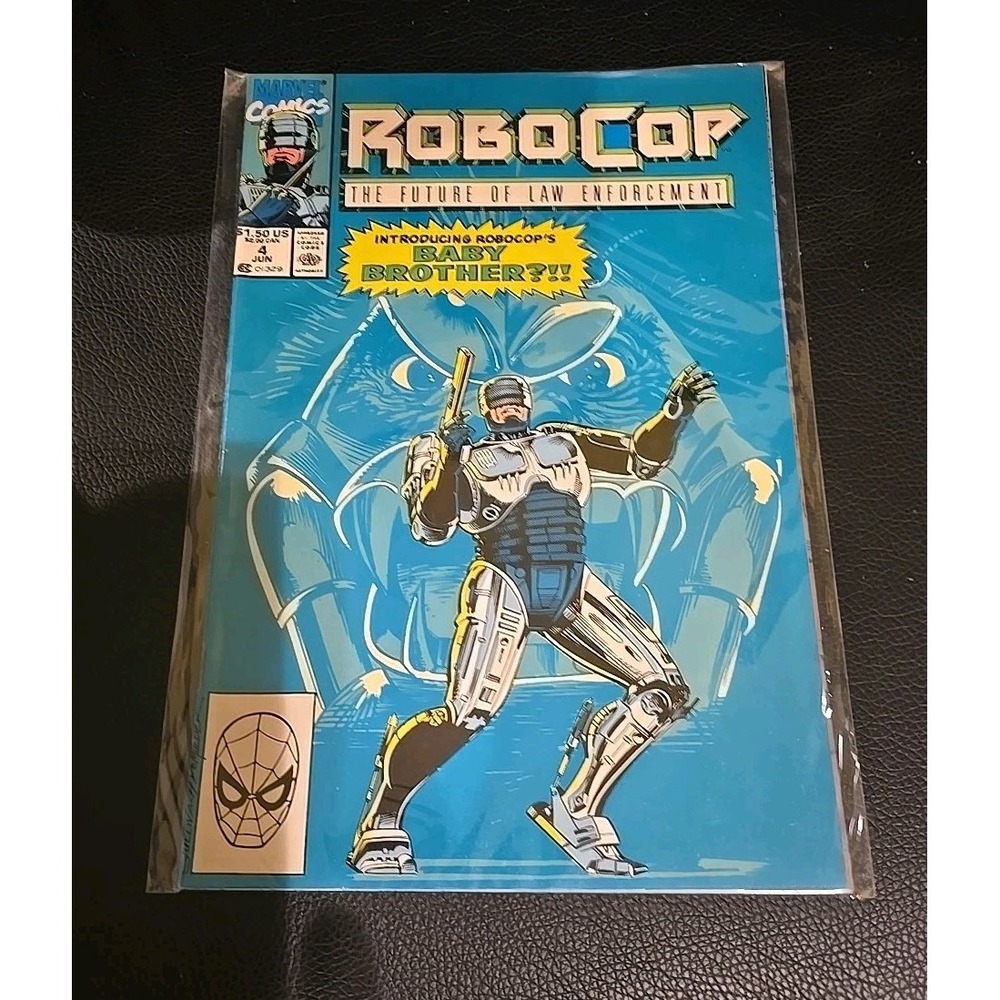 Marvel RoboCop Comic Book No. 4 June 1990 Blue‎ Copper Age Sci-Fi